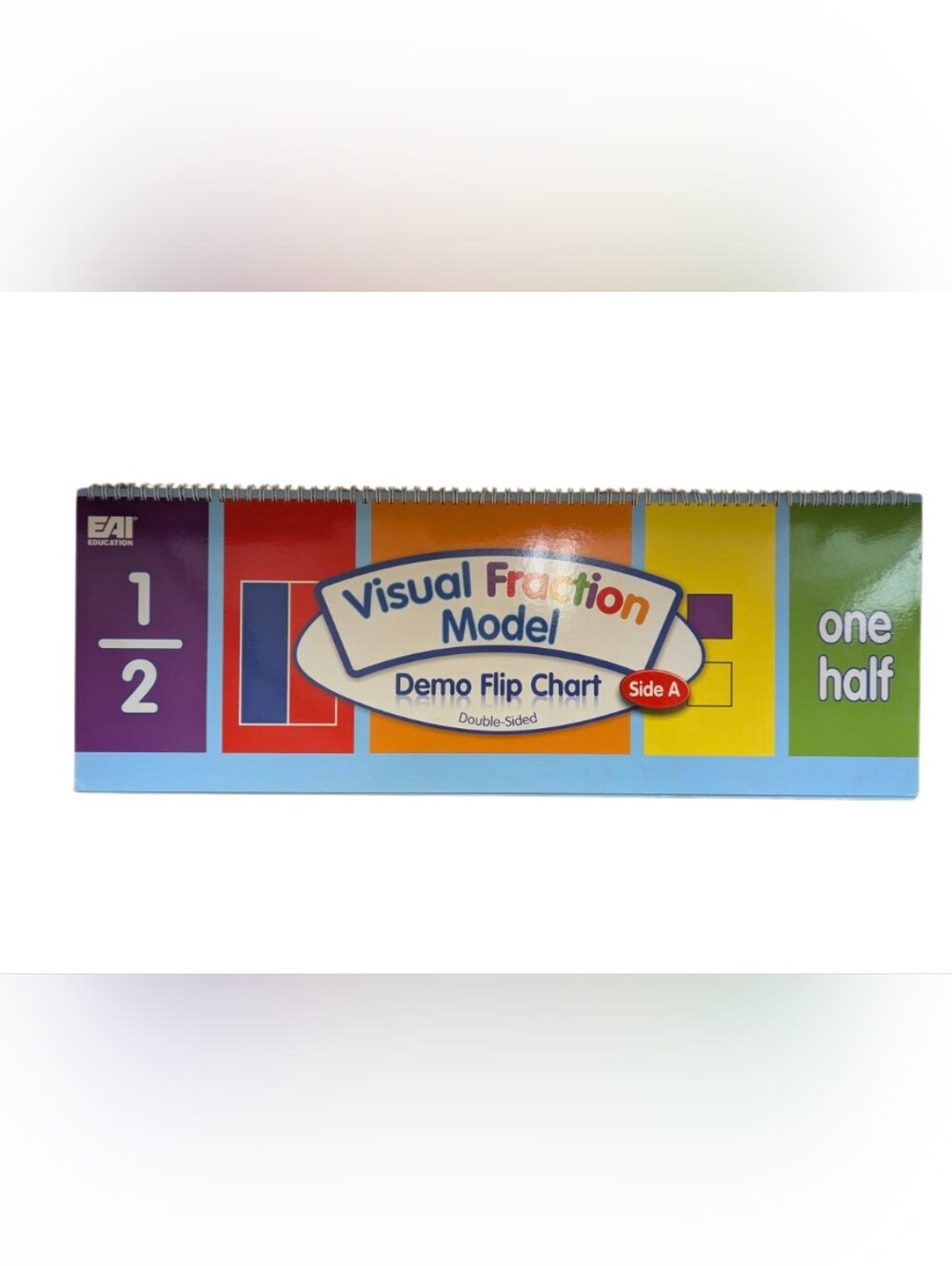 EAI Education Visual Fraction Model Demo Flip Chart Freestanding Math Teacher